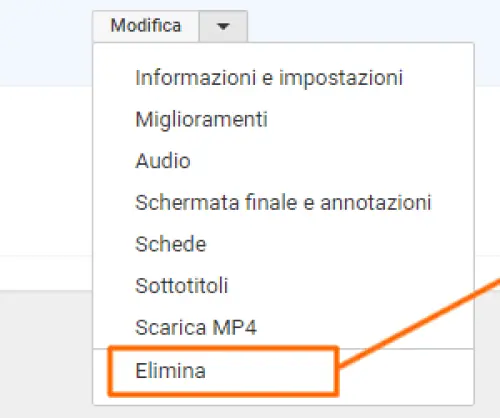 Video Youtube come rimuoverlo?
