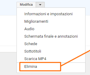 Video Youtube come rimuoverlo?