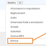 Video Youtube come rimuoverlo?