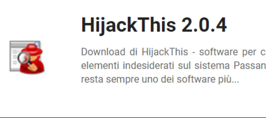 HijackThis download e cosa è?