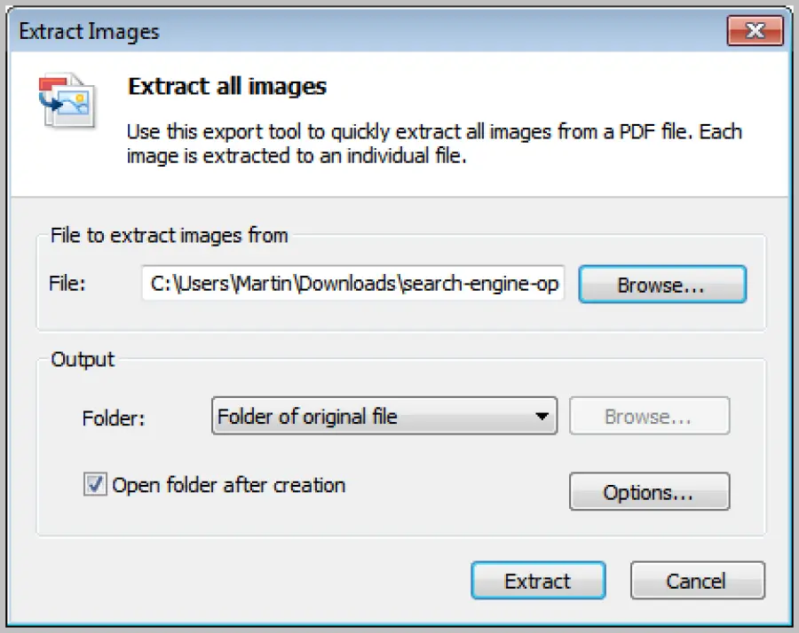 Come estrarre immagini da pdf con Nitro Pdf free
