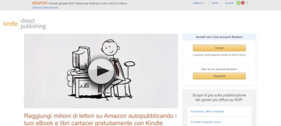 Come pubblicare un libro con Amazon