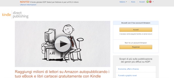 Come pubblicare un libro con Amazon