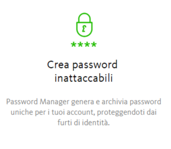 gestire le password